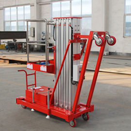 10m height single mast aluminum man lift with CE Certificate